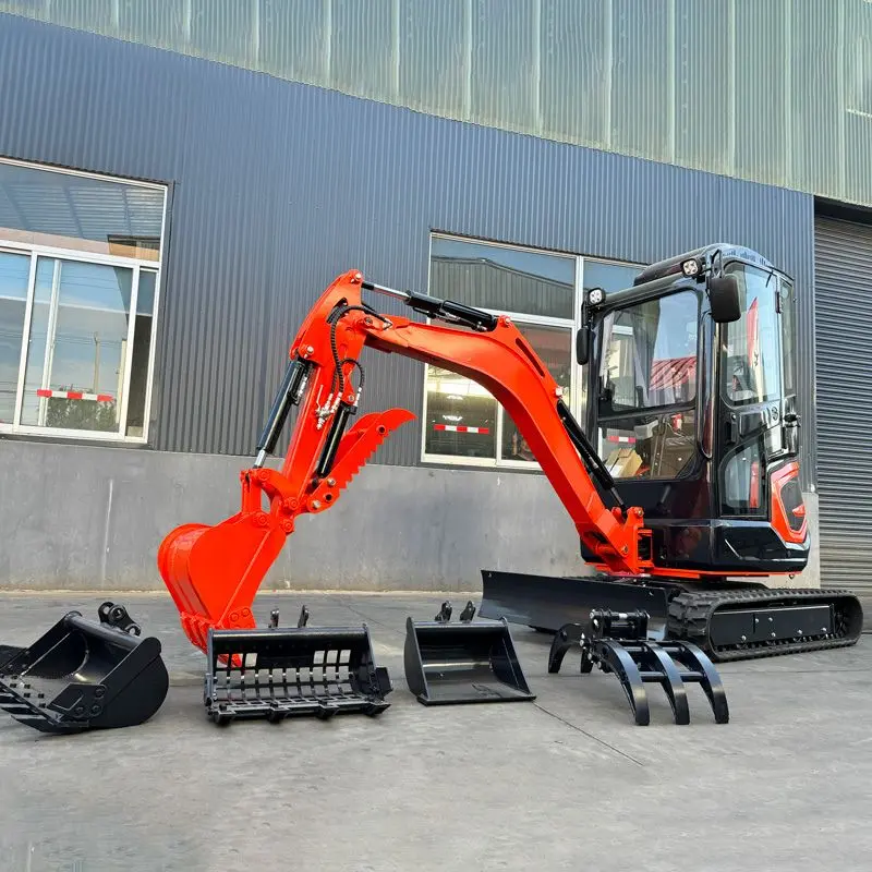 Mini excavador pequeño buscador