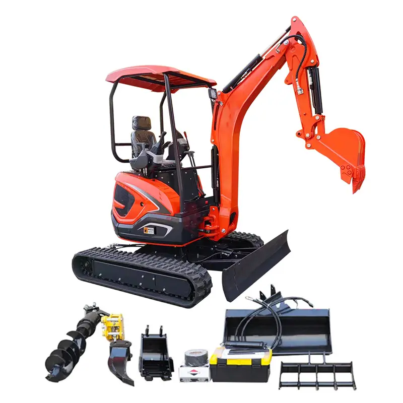 Mini excavador pequeño buscador